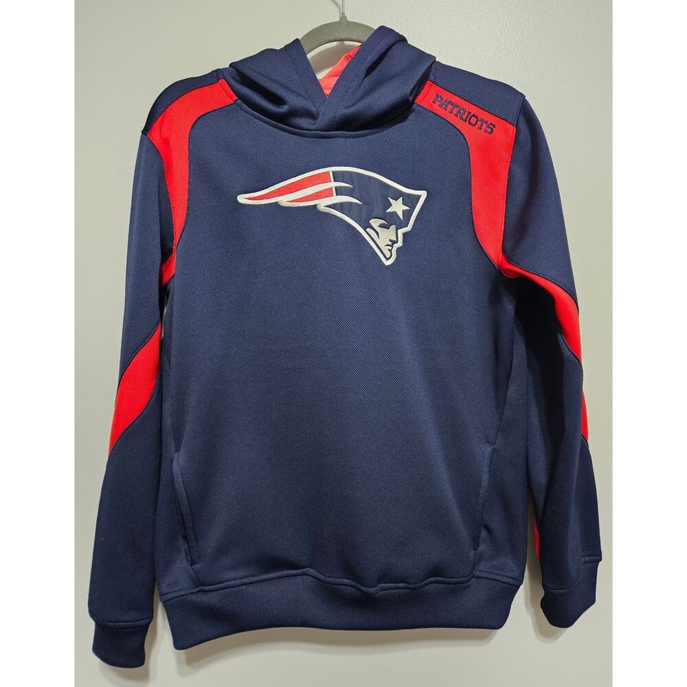Boy's New England Patriots NFL Football Hoodie Size XL Pockets